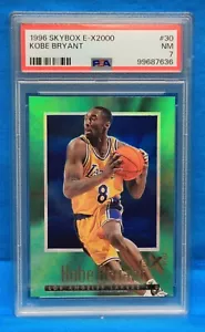 1996 SKYBOX E-X2000 # 30 Kobe Bryant RC PSA 7 NM # 99687636 LOS ANGELES LAKERS - Picture 1 of 2