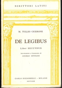 Cicerone ,  De Legibus , Liber secundus. A cura Ottolini - Signorelli 1955 - Picture 1 of 1