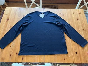 XXL 2XL H & M H&M Men’s Sweatshirt Navy Blue, Light Longsleeve Shirt, Brand New - Picture 1 of 7