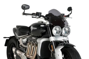 PUIG 2023 Triumph Rocket 3 GT WINDSCREEN NAKED NEW GEN TOURING DARK SMOKE TRI 20 - Picture 1 of 1