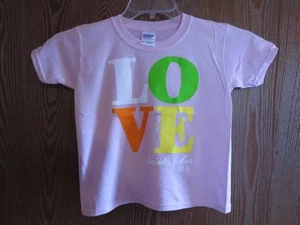 NEW- Love Saint John Virgin Islands Youth XS XSmall Gildan Pink Shirt - Picture 1 of 4