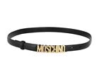Moschino Lettering Logo Skinny Leather Belt -EU 44 = 35 1/2”= Large. Retail $459