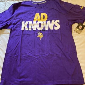 AD KNOWS NIKE Minnesota Vikings Purple XL T-Shirt - Picture 1 of 6
