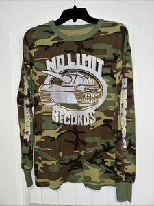 NO LIMIT RECORDS Camouflage T-Shirt Master P Rap Hip Hop Concert vintage Medium - Picture 1 of 9