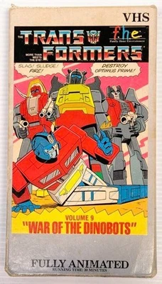 Vintage TRANSFORMERS Vol 9 WAR OF THE DINOBOTS Big Box VHS 1984 FHE G1 - Image 1 of 4