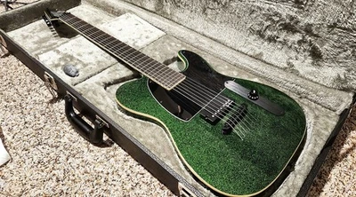 ESP LTD SCT-607B Stephen Carpenter Signature 7 cuerdas 27” verde brillante Nazgûl Foto 1 de 4