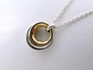 George Jensen Curve Combi 925 750 Pendant 501A from JP 44cm - Picture 1 of 11