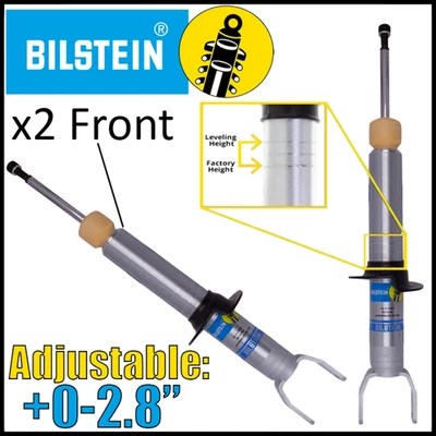 Par de amortiguadores delanteros ajustables Bilstein B8 para Dodge Ram 1500 2009-18 4x4 Foto 1 de 4