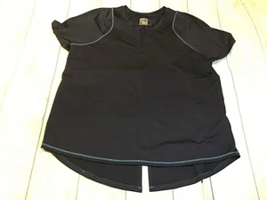 Lucky In Love Navy Blue Woman’s Activewear Shirt Size Medium - Picture 1 of 5