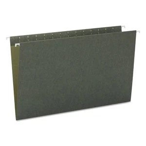 Hanging File Folder, No Tabs, Legal Size, Standard Green, 25 per Box (64110) - Picture 1 of 5
