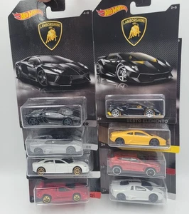 HOT WHEELS LAMBORGHINI 8 DIECAST 1:64 CAR SET - Picture 1 of 7