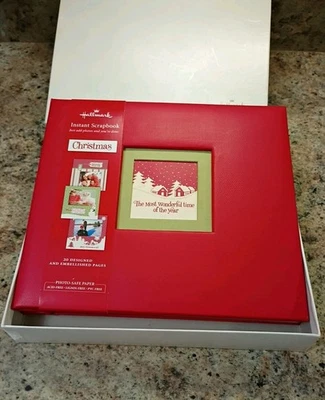 NIB Hallmark Instant Scrapbook Christmas 20 Designed Pre-filled Pages New In Box - Image 1 of 4
