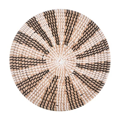 Wall Basket Decor, Hanging Woven Basket, Decorative Wall Art (35cm - Style 12) - Image 1 of 4