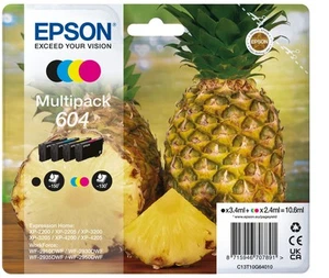 Epson 604 Pineapple, Genuine Multipack, 4-colours Ink Cartridges - Afbeelding 1 van 10