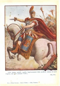 Stampa antica STORIA DI ROMA LUCIO SCIPIONE SCONFIGGE ANTIOCO 1929 Antique print - Picture 1 of 1