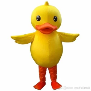 gelbe Ente Maskottchen Kostüm Erwachsene Ente Maskottchen Halloween Karneval Kostüme - Bild 1 von 3