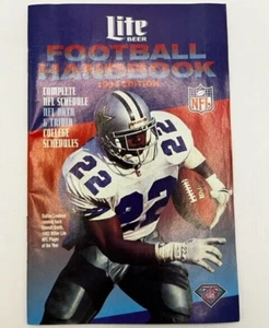 Vintage 1994 Miller Lite Football Handbuch - Emmitt Smith Dallas Cowboys auf Cover - Bild 1 von 2