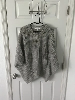 Poncho suéter tejido Victoria's Secret gris talla XS para mujer Foto 1 de 4