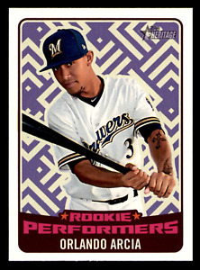 2017 Topps Heritage High Number Orlando Arcia Rookie Performers #RP-OA - Brewers