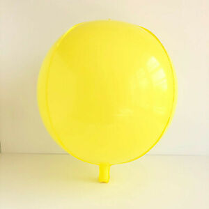 Brand New 15" Sphere Orb Round Balloons Macaroon Yellow Wedding Party