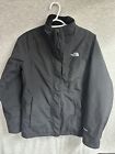 The North Face Hyvent Fleece Lined Missing Hood Winter Jacket Black Womens S/P