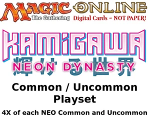 MTGO Magic Online NEO Kamigawa Neon Dynasty Playset 900 Karten 4x Common/Uncommon - Bild 1 von 5