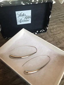 New Nancy B Sterling Silver Long Teardrop Earrings $139 Rare! Stunning - Picture 1 of 11