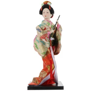 1 Stck. Japanischer Stil Geisha Puppe Kimono Puppe Dekoration Schreibtisch Verzierung Neu - Bild 1 von 12