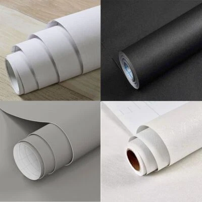 Vinyl Matte Wallpaper Self Adhesive Kitchen Cabinet Wrap Stickers Waterproof - Image 1 of 4