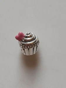 Chamilia silver 925 You're sweet cz cupcake bracelet charm - Picture 1 of 2