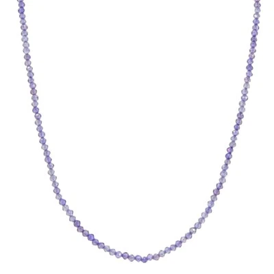 BAILYSBEADS zarte natürliche Tansanit-Kette Halskette Collier D-2mm neu - Bild 1 von 4