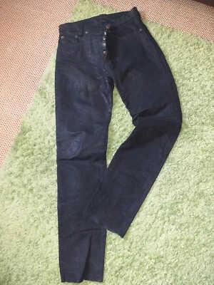 Lederhose   *LINUS*  Porcvelours Wildleder Leder Jeans  Biker-Jeans   Gr.28 - Bild 1 von 4