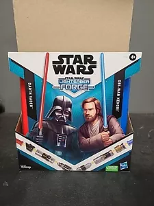 Disney Star Wars Lightsaber Forge Darth Vader Obi Wan Kenobi Set - Picture 1 of 6