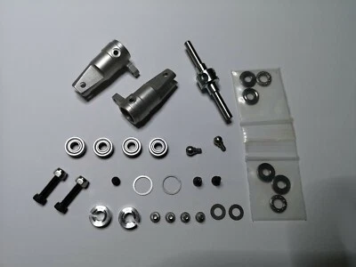 Alu Heckblatthalter + Nabe , Lager usw Robbe Nova Cuatro , Futura , Millennium   - Bild 1 von 4