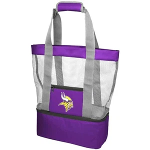 Bolso de Mano y Bolso de Playa NFL Minnesota Vikings 2 en 1 Cooler - Púrpura/Gris - Imagen 1 de 2