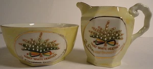 Lucky White Heather 1930's Souvenir Porcelain Sugar Creamer Ireland German Made - Picture 1 of 1