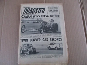 National Dragster Zeitung 9. Juli 1965 Jerry Ruth Tulsa Drag - Bild 1 von 12
