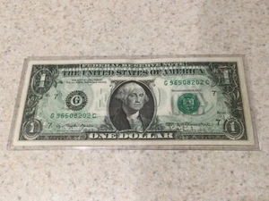 1977 1 Dollar ~ERROR~WET INK TRANSFER~ Federal Reserve Note - Bild 1 von 5