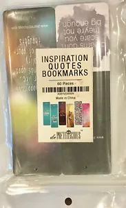 INSPIRATION QUOTES 60 PIECES BOOKMARKS BY DE PRETTILICIOUS NIP - Picture 1 of 2