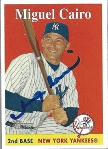 2007 Topps Heritage - #101 Miguel Cairo Signed Card - Picture 1 of 1
