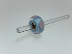 Authentic Trollbeads Unique Glass Brand New Charms Light Blue Pastel 61196 - Picture 1 of 2