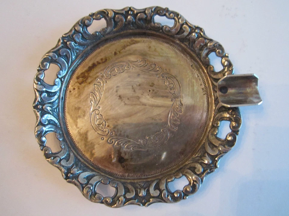 CENICERO VINTAGE PLATA ESTERLINA - "BRASIL 1960" 4 1/4" ANCHO - 72 GRAMOS - BBA-4 Foto 1 de 1