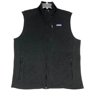 Patagonia Better Sweater Fleece Vest Mens L Black Full Zip 25882 - Picture 1 of 9