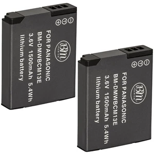 BM 2X DMW-BCM13 Batteries for Panasonic Lumix DMC-ZS40 DMC-ZS45 DMC-ZS50 Cameras - Picture 1 of 5