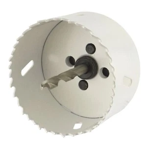 Sierra de orificio 73 mm HSS cortador de hoja bimetálica taladro y eje adaptador de taladro - Imagen 1 de 3