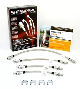 fits LANDCRUISER HJ47 (with 2 Inch Lift)1980-1984 - SAFEBRAKE Performance Hoses - Picture 1 of 12
