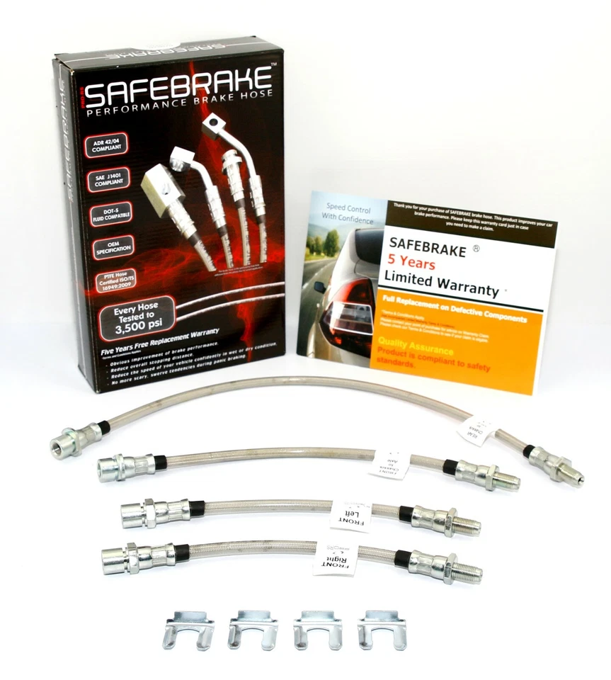 Se adapta a LANDCRUISER HJ47 (con elevación de 2 pulgadas) 1980-1984 - Mangueras de rendimiento SAFEBRAKE Foto 1 de 4