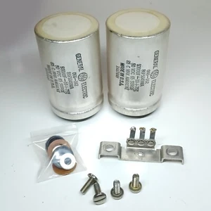 Vintage McIntosh Mac 1900 Receiver Capacitors Pair GE 86F5049MA 9300uF 50VDC - Picture 1 of 4