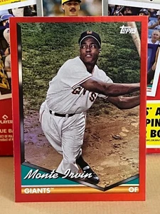 2024 Topps Archives Red Hot Foil Monte Irvin 31/50 New York Giants #276 - Imagen 1 de 3