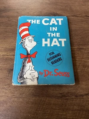 Dr Seuss CAT IN THE HAT ~TRUE FIRST PRINTING~RARE~w/1st state DJ  200/200 Foto 1 de 4